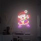 Brighten Your Festivities: Ideal for Home Decor, Office Cheer, and Holiday Parties - Light Up Santa Claus LED Neon Sign Father Christmas Gifts.