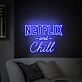 Enhance Your Entertainment Space with the Netflix And Chill Neon Sign: Perfect for Home Theaters, Game Rooms, and Cozy Date Nights.