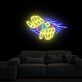 Brighten Your Living Space, Office, or Celebrate in Style with Open The Evil Eye Neon Signs - The Ultimate Game Neon Home Decor and Perfect Neon Party or Thanksgiving Gift.