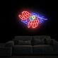 Brighten Your Living Space, Office, or Celebrate in Style with Open The Evil Eye Neon Signs - The Ultimate Game Neon Home Decor and Perfect Neon Party or Thanksgiving Gift.