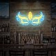 Enhance Your Party, Wedding, and Bar Ambiance with the Party Neon Sign Makeup Party Mask Neon Neon Sign.