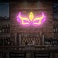 Enhance Your Party, Wedding, and Bar Ambiance with the Party Neon Sign Makeup Party Mask Neon Neon Sign.