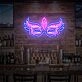 Enhance Your Party, Wedding, and Bar Ambiance with the Party Neon Sign Makeup Party Mask Neon Neon Sign.