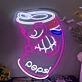 Brighten Your Bar, Store, or Home Party Scene with the Vibrant Pepsi Cola Bottle Neon Sign Cocktail Neon Neon Bar Signs Tin Beer Signs.