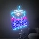 Brighten Up Your Game Room or Movie Night with Pizza Planet Neon Sign Toy Story Aliens Party Decor.