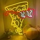 Brighten Up Your Space - Perfect for Game Room, Home Bar, or Store: Pizza With Glasses Neon Sign in Custom Sizes and Colors
