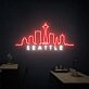 Brighten up your living room, office, or bar with the Seattle Skyline City Skyline Home Decor Neon Sign.