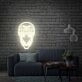 Add an electrifying touch to your space with Skull Neon Sign Size and Color - Perfect for Game Room, Home Office, or Bar Decor.