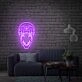 Add an electrifying touch to your space with Skull Neon Sign Size and Color - Perfect for Game Room, Home Office, or Bar Decor.