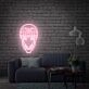 Add an electrifying touch to your space with Skull Neon Sign Size and Color - Perfect for Game Room, Home Office, or Bar Decor.