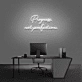 'Progress Not Perfection' Neon Sign
