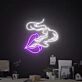 Elevate Your Space: Smoking Lips Neon Sign Cannabis Cigar Neon Light for Bars, Man Caves, and Chill Rooms.