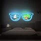 Brighten Up Your Space: Summer Glasses Neon Sign For Vibrant Game Room, Home, Bar, and Party Ambiance