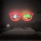 Brighten Up Your Space: Summer Glasses Neon Sign For Vibrant Game Room, Home, Bar, and Party Ambiance
