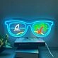 Brighten Up Your Space: Summer Glasses Neon Sign For Vibrant Game Room, Home, Bar, and Party Ambiance
