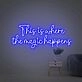 Enhance Your Home, Bar, or Event Ambiance with This Is Where The Magic Happens Colorful LED Neon Sign.