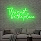Brighten Up Your Home, Office, or Party Ambiance with the "This Must Be The Place" Neon Sign Decor