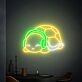Brighten Up Your Bar, Game Room or Teen's Space with the Turtle With Headphones Led Neon Sign.