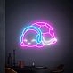 Brighten Up Your Bar, Game Room or Teen's Space with the Turtle With Headphones Led Neon Sign.