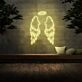 Big Angel Wings &amp; Halo Neon Sign