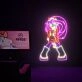 Brighten Up Your Space: Zero Two Anime Neon Sign LED Light - Perfect for Cute Kawaii Girls Wall Decor in Home, Stores, and Themed Parties.