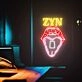 Brighten Up Your Bar, Lounge, or Bedroom with the Edgy Charm of Zyn Lips Neon Sign Tongue Marijuana Neon Sign Joint Wall Art.