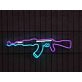 Brighten Up Your Boy's Room, Game Nights, and Man Cave with the Ak47 Light Sign Rifle Neon Sign.