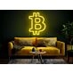 Brighten Up Your Home, Office, or Store with the Vibrant Bitcoin Crypto Neon Sign Bitcoin Light Decor.