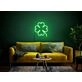 Brighten Your Home, Bar, or St. Patrick's Day Celebrations with the Lucky Clover Neon Sign Neon Sign Clover Led 4 Leaf Clover Neon Shamrock Sign Spring Neon.