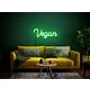 Brighten Your Dining Space, Office, or Storefront with the Versatile Vegan Neon Sign - Perfect for Cafes, Food Establishments, and Chic Home Decor Environments.