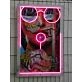 Brighten Up Your Bar, Party or Home Decor with the Vibrant Woman Pop Art Girl Lollipop LED UV Neon Sign.
