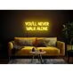 Brighten Your Game Nights, Celebrations, and Home Spaces with the Vibrant "You'll Never Walk Alone" Neon Sign – The Ultimate Liverpool Decor for Fans