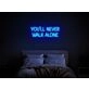 Brighten Your Game Nights, Celebrations, and Home Spaces with the Vibrant "You'll Never Walk Alone" Neon Sign – The Ultimate Liverpool Decor for Fans