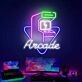 Revamp Your Entertainment Space: Arcade Game Room Party Light Neon Bar Sign - Perfect for Bars, Man Caves, and Birthday Celebrations