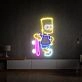 Brighten Your Child's Room or Add Fun to Parties with Bart Simpson Decor LED Neon Sign Bedroom Gift for Kids Wall Art.