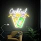Brighten Up Your Celebrations and Cocktails with the Vibrant Cocktail Bar Led Neon Sign for Bar, Wedding, and Party Decor.