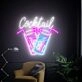 Brighten Up Your Celebrations and Cocktails with the Vibrant Cocktail Bar Led Neon Sign for Bar, Wedding, and Party Decor.