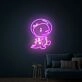 Brighten Your Space: Cute Dinosaur Astronaut Led Neon Signs Wall Decoration for Kids' Rooms, Play Areas, and Birthday Celebrations.