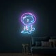Brighten Your Space: Cute Dinosaur Astronaut Led Neon Signs Wall Decoration for Kids' Rooms, Play Areas, and Birthday Celebrations.