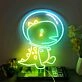 Brighten Your Space: Cute Dinosaur Astronaut Led Neon Signs Wall Decoration for Kids' Rooms, Play Areas, and Birthday Celebrations.