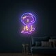 Brighten Your Space: Cute Dinosaur Astronaut Led Neon Signs Wall Decoration for Kids' Rooms, Play Areas, and Birthday Celebrations.
