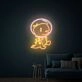 Brighten Your Space: Cute Dinosaur Astronaut Led Neon Signs Wall Decoration for Kids' Rooms, Play Areas, and Birthday Celebrations.