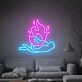 Spark Joy in Your Space: Perfect for Wedding, Bar, and Birthday Celebrations - Flame Hand Fire Led Light Birthday Gift Wall Decor Led Neon Sign