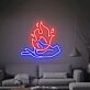 Spark Joy in Your Space: Perfect for Wedding, Bar, and Birthday Celebrations - Flame Hand Fire Led Light Birthday Gift Wall Decor Led Neon Sign