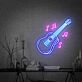 Brighten Up Your Space: Perfect for Home Decor, Office Ambiance, or as a Vibrant Addition to Bar, Pub, Club, and Live Show Settings with the Guitar Led Neon Sign Wall Art.