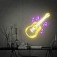 Brighten Up Your Space: Perfect for Home Decor, Office Ambiance, or as a Vibrant Addition to Bar, Pub, Club, and Live Show Settings with the Guitar Led Neon Sign Wall Art.
