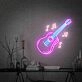 Brighten Up Your Space: Perfect for Home Decor, Office Ambiance, or as a Vibrant Addition to Bar, Pub, Club, and Live Show Settings with the Guitar Led Neon Sign Wall Art.