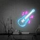 Brighten Up Your Space: Perfect for Home Decor, Office Ambiance, or as a Vibrant Addition to Bar, Pub, Club, and Live Show Settings with the Guitar Led Neon Sign Wall Art.