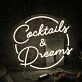 Customize Cocktails &amp; Dreams Neon Sign (Style 2)