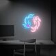 Brighten Your Space: Japanese Fish Neon Art Koi Lover Gift Wall Decor Led Neon Signs Perfect for Home, Office, and Trendy Bars.